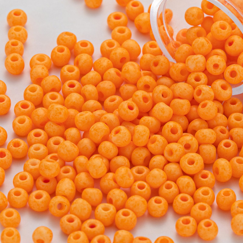 TAO krelles, 3,0 mm, 330 gab., matētas vienkrāsainas, apaļas stikla krelles, 10 grami/caurule DIY roku darbam ar adatu šūšanai, aušanai