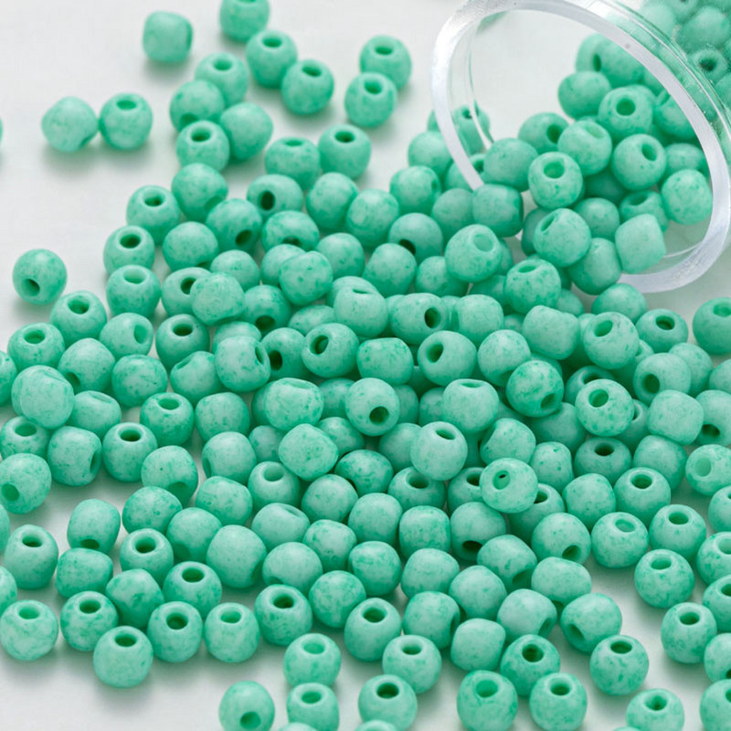 TAO krelles, 3,0 mm, 330 gab., matētas vienkrāsainas, apaļas stikla krelles, 10 grami/caurule DIY roku darbam ar adatu šūšanai, aušanai