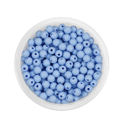 3-12mm Ακρυλικές ίσιες τρύπες μαργαριταρένιες χάντρες μπάλα DIY Χειροποίητες Χάντρες Χαλαρές Χάντρες Τσάντα Τσάντα Βραχιόλι Αξεσουάρ ένδυσης