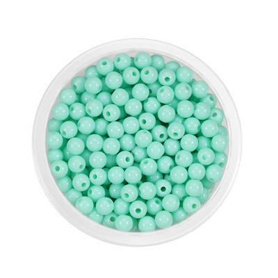 3-12mm Ακρυλικές ίσιες τρύπες μαργαριταρένιες χάντρες μπάλα DIY Χειροποίητες Χάντρες Χαλαρές Χάντρες Τσάντα Τσάντα Βραχιόλι Αξεσουάρ ένδυσης