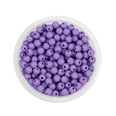 3-12mm Ακρυλικές ίσιες τρύπες μαργαριταρένιες χάντρες μπάλα DIY Χειροποίητες Χάντρες Χαλαρές Χάντρες Τσάντα Τσάντα Βραχιόλι Αξεσουάρ ένδυσης