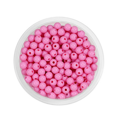 3-12mm Ακρυλικές ίσιες τρύπες μαργαριταρένιες χάντρες μπάλα DIY Χειροποίητες Χάντρες Χαλαρές Χάντρες Τσάντα Τσάντα Βραχιόλι Αξεσουάρ ένδυσης