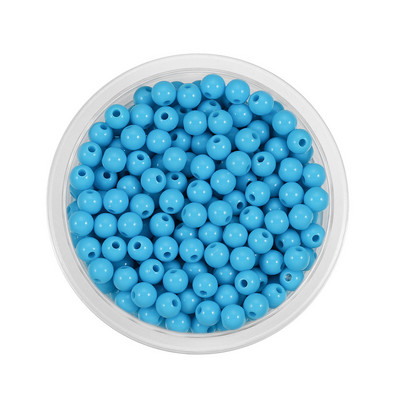 3-12mm Ακρυλικές ίσιες τρύπες μαργαριταρένιες χάντρες μπάλα DIY Χειροποίητες Χάντρες Χαλαρές Χάντρες Τσάντα Τσάντα Βραχιόλι Αξεσουάρ ένδυσης