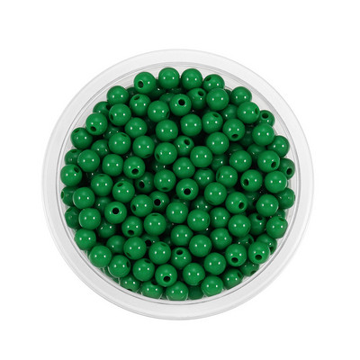 3-12mm Ακρυλικές ίσιες τρύπες μαργαριταρένιες χάντρες μπάλα DIY Χειροποίητες Χάντρες Χαλαρές Χάντρες Τσάντα Τσάντα Βραχιόλι Αξεσουάρ ένδυσης