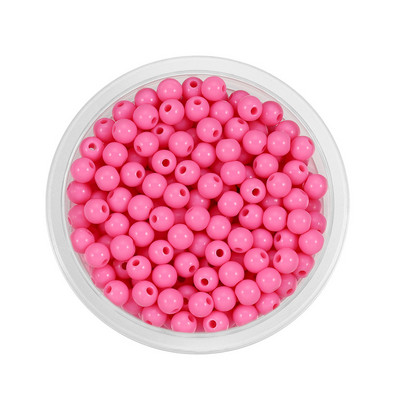 3-12mm Ακρυλικές ίσιες τρύπες μαργαριταρένιες χάντρες μπάλα DIY Χειροποίητες Χάντρες Χαλαρές Χάντρες Τσάντα Τσάντα Βραχιόλι Αξεσουάρ ένδυσης