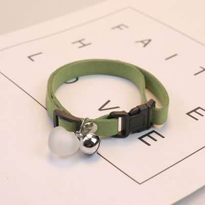 Suņu zvana kaklarota pret plīsumiem pārnēsājama drošības izsekošana pastaigu mājdzīvnieka kakla kakla siksna vienkrāsains jauks kaķa kaklarota mājdzīvnieku aksesuārs