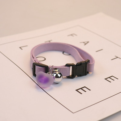 Suņu zvana kaklarota pret plīsumiem pārnēsājama drošības izsekošana pastaigu mājdzīvnieka kakla kakla siksna vienkrāsains jauks kaķa kaklarota mājdzīvnieku aksesuārs