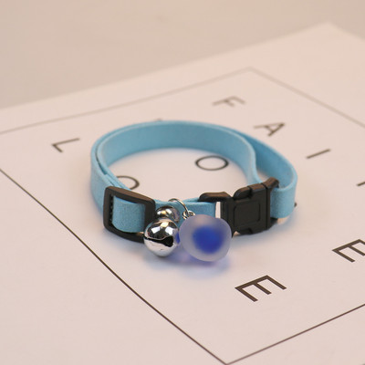 Suņu zvana kaklarota pret plīsumiem pārnēsājama drošības izsekošana pastaigu mājdzīvnieka kakla kakla siksna vienkrāsains jauks kaķa kaklarota mājdzīvnieku aksesuārs