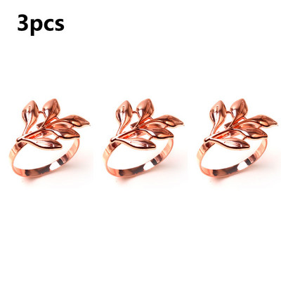 3/6/12Pcs Δαχτυλίδι για χαρτοπετσέτα ξενοδοχείου Δαχτυλίδι για χαρτοπετσέτα Φθινοπωρινά φύλλα Πόρπη για χαρτοπετσέτα Χριστουγεννιάτικο πάρτι γάμου Χρυσή χαρτοπετσέτα κύκλος τραπεζιού Deco