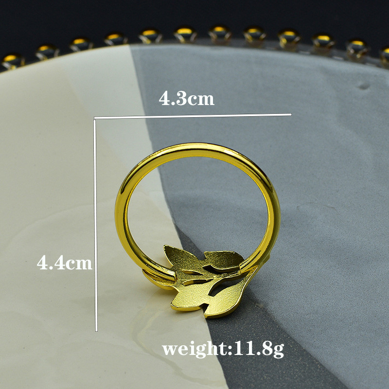 3/6/12Pcs Δαχτυλίδι για χαρτοπετσέτα ξενοδοχείου Δαχτυλίδι για χαρτοπετσέτα Φθινοπωρινά φύλλα Πόρπη για χαρτοπετσέτα Χριστουγεννιάτικο πάρτι γάμου Χρυσή χαρτοπετσέτα κύκλος τραπεζιού Deco