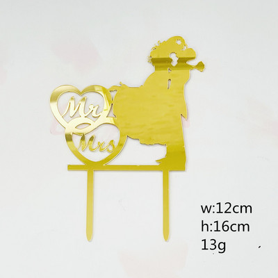 MR&MRS akrila kāzu un saderināšanās kūku cienītāja Valentīndienas cepšanas dekors You&me jubilejas kūku ballītes priekšrocības