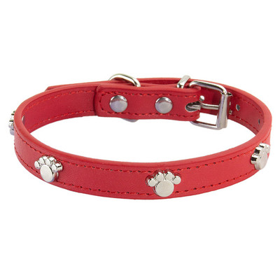 Ķepu ādas izturīgas mājdzīvnieku suņu kaklasiksnas kucēnu mopšu kaklasiksnas maziem lieliem suņiem Čivavas kaķu aksesuāri mājdzīvnieku kaklasiksnas maziem suņiem