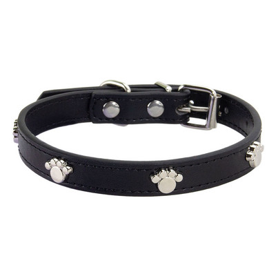 Ķepu ādas izturīgas mājdzīvnieku suņu kaklasiksnas kucēnu mopšu kaklasiksnas maziem lieliem suņiem Čivavas kaķu aksesuāri mājdzīvnieku kaklasiksnas maziem suņiem