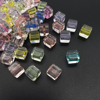 Νέο διαφανές εσωτερικό χρώμα ακρυλικές χάντρες Loose interval beads Κοσμήματα DIY αξεσουάρ ρούχων