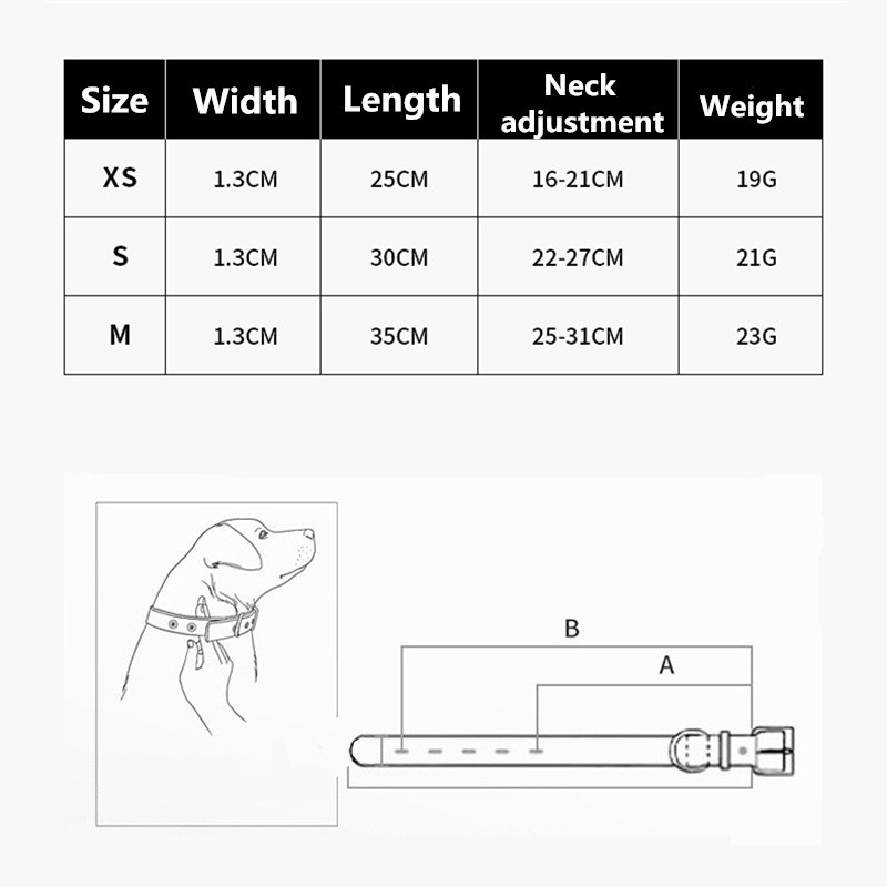 Īstas ādas suņu kakla siksna Mīkstas kucēnu kaķu kaklasiksnas Regulējamas Čivavas Kaklarotas Sakausējuma sprādzes Suņu Ķēde Maziem Suņiem Mājdzīvnieku piederumi