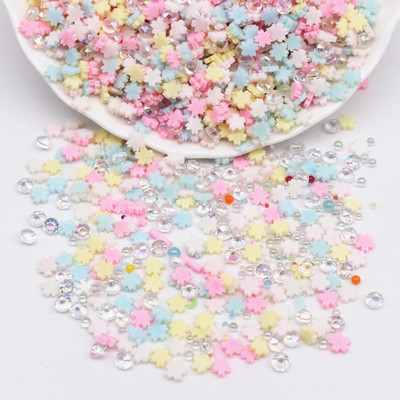 3/4/5 mm UV sveķu imitācijas pērļu krelles, varavīksnes krāsas, apaļas, brīvas krelles, bez cauruma DIY nagu mākslas rotaslietas kaklarotas izgatavošana.