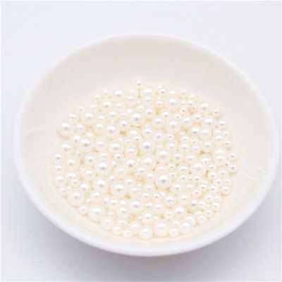 3/4/5 mm UV sveķu imitācijas pērļu krelles, varavīksnes krāsas, apaļas, brīvas krelles, bez cauruma DIY nagu mākslas rotaslietas kaklarotas izgatavošana.