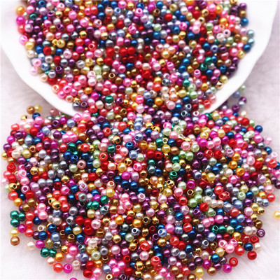 20 g Mix Colo pērļu krelles 3/4/5/6/8/10 mm ABS imitācijas starplikas krelles Juvelierizstrādājumu krelles rokassprādzes kaklarotas izgatavošanai, DIY piederumi