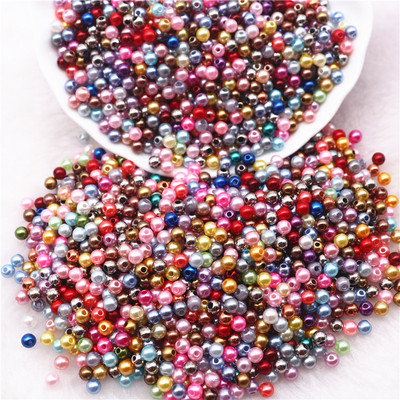 20 g Mix Colo pērļu krelles 3/4/5/6/8/10 mm ABS imitācijas starplikas krelles Juvelierizstrādājumu krelles rokassprādzes kaklarotas izgatavošanai, DIY piederumi