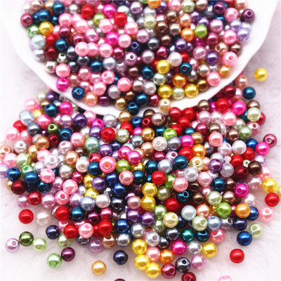 20 g Mix Colo pērļu krelles 3/4/5/6/8/10 mm ABS imitācijas starplikas krelles Juvelierizstrādājumu krelles rokassprādzes kaklarotas izgatavošanai, DIY piederumi