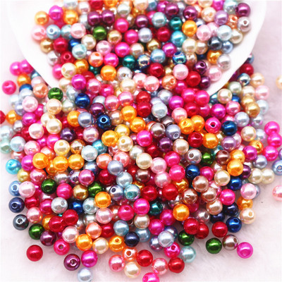 20 g Mix Colo pērļu krelles 3/4/5/6/8/10 mm ABS imitācijas starplikas krelles Juvelierizstrādājumu krelles rokassprādzes kaklarotas izgatavošanai, DIY piederumi