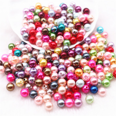 20 g Mix Colo pērļu krelles 3/4/5/6/8/10 mm ABS imitācijas starplikas krelles Juvelierizstrādājumu krelles rokassprādzes kaklarotas izgatavošanai, DIY piederumi