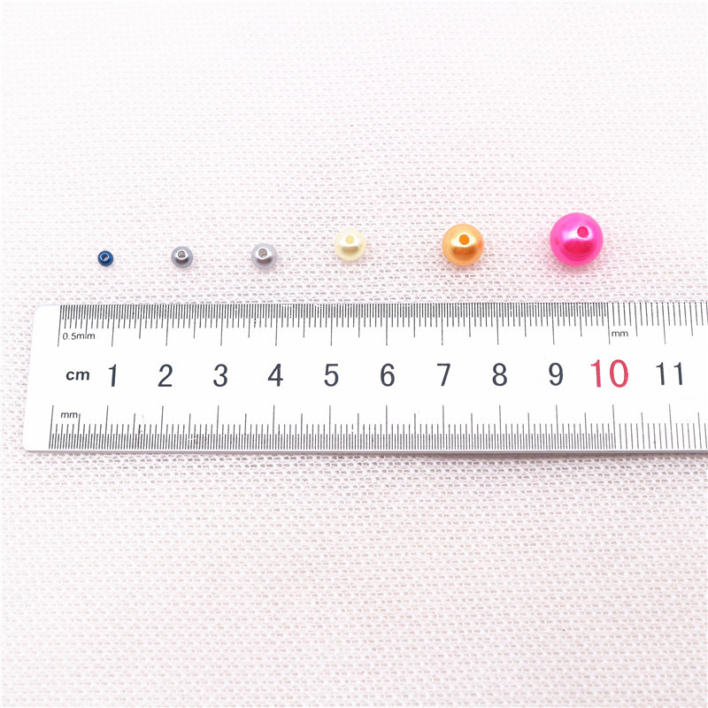 20 g Mix Colo pērļu krelles 3/4/5/6/8/10 mm ABS imitācijas starplikas krelles Juvelierizstrādājumu krelles rokassprādzes kaklarotas izgatavošanai, DIY piederumi