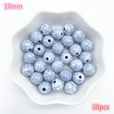 Jaunas 4 mm ----- 16 mm akrila imitācijas tirkīza krelles, mājās gatavotas kaklarotas rokassprādzes, DIY austi amatniecības piederumi