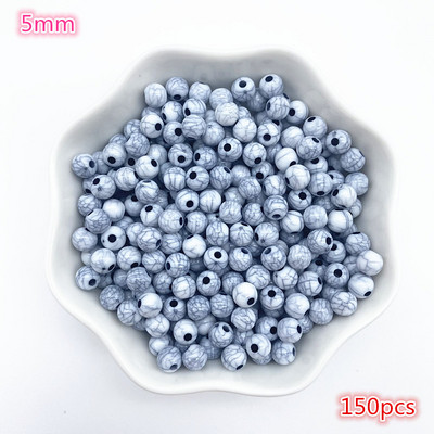 Jaunas 4 mm ----- 16 mm akrila imitācijas tirkīza krelles, mājās gatavotas kaklarotas rokassprādzes, DIY austi amatniecības piederumi