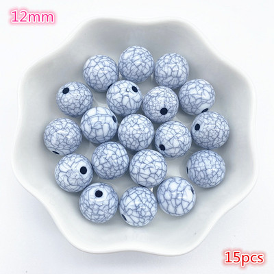 Jaunas 4 mm ----- 16 mm akrila imitācijas tirkīza krelles, mājās gatavotas kaklarotas rokassprādzes, DIY austi amatniecības piederumi