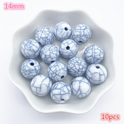 Jaunas 4 mm ----- 16 mm akrila imitācijas tirkīza krelles, mājās gatavotas kaklarotas rokassprādzes, DIY austi amatniecības piederumi