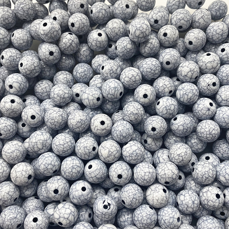 Jaunas 4 mm ----- 16 mm akrila imitācijas tirkīza krelles, mājās gatavotas kaklarotas rokassprādzes, DIY austi amatniecības piederumi