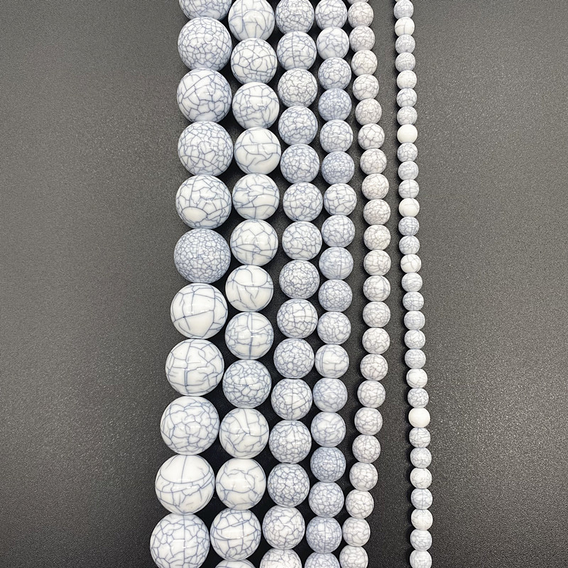 Jaunas 4 mm ----- 16 mm akrila imitācijas tirkīza krelles, mājās gatavotas kaklarotas rokassprādzes, DIY austi amatniecības piederumi