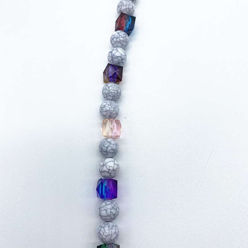 Jaunas 4 mm ----- 16 mm akrila imitācijas tirkīza krelles, mājās gatavotas kaklarotas rokassprādzes, DIY austi amatniecības piederumi