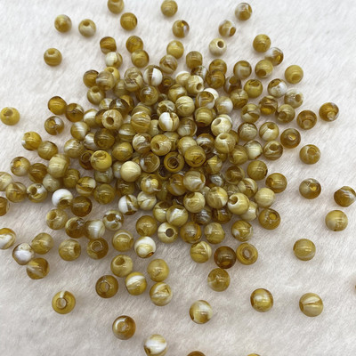 Jaunas 6 mm 8 mm 10 mm Divu toņu akrila krelles, apaļas, vaļīgas starplikas krelles rotaslietu izgatavošanai, DIY apģērbu aksesuāri