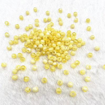 Jaunas 6 mm 8 mm 10 mm Divu toņu akrila krelles, apaļas, vaļīgas starplikas krelles rotaslietu izgatavošanai, DIY apģērbu aksesuāri