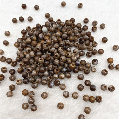 Jaunas 6 mm 8 mm 10 mm Divu toņu akrila krelles, apaļas, vaļīgas starplikas krelles rotaslietu izgatavošanai, DIY apģērbu aksesuāri