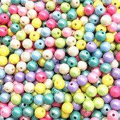 50-200gb 8 mm krāsainas apaļas, akrila brīvas starplikas krelles rotaslietu izgatavošanai.