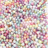 Jaunas 50 gab. - 200 gab. 8 mm matēta zelta pulvera sērija, apaļa akrila, vaļīgas starplikas krelles rotaslietu izgatavošanai. Apģērbu aksesuāri