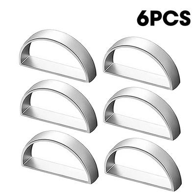 2/4/6GAB Metāla salvešu gredzeni D-veida galda salvešu turētājs Svētku galda dekors Kāzu labvēlības Ziemassvētku vakariņu galda salvešu gredzeni