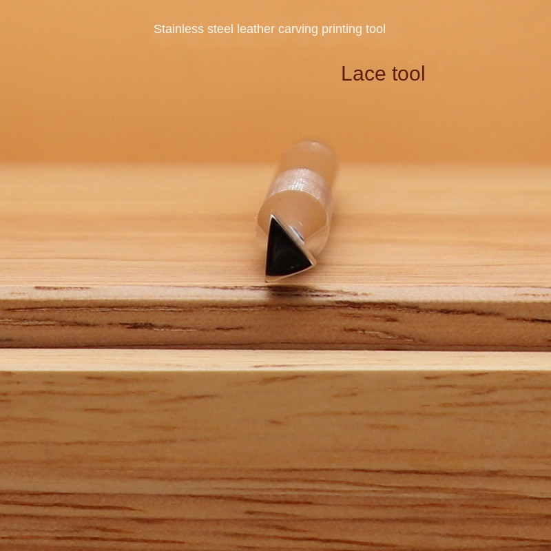 Ādas skulptūru rīks Šņorējamais DIY Arabesque grebšana Amatniecības perforators Zīmogi Drukāti DIY Metāla ādas darba sēdeklis