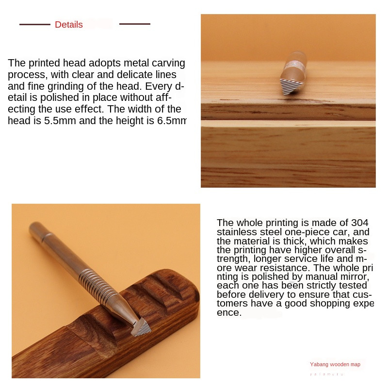 Ādas skulptūru rīks Šņorējamais DIY Arabesque grebšana Amatniecības perforators Zīmogi Drukāti DIY Metāla ādas darba sēdeklis