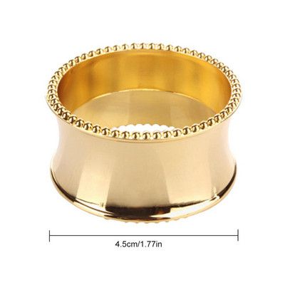 Zelta sudraba krāsas salvešu gredzens kāzu salvešu turētājs Mājas Viesnīcas istabas Salvete sprādze sakausējuma salvete aplis auduma gredzens kāzu dāvana