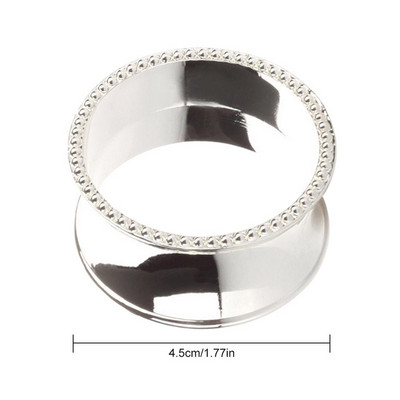 Zelta sudraba krāsas salvešu gredzens kāzu salvešu turētājs Mājas Viesnīcas istabas Salvete sprādze sakausējuma salvete aplis auduma gredzens kāzu dāvana