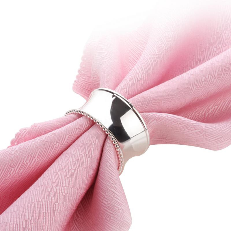 Zelta sudraba krāsas salvešu gredzens kāzu salvešu turētājs Mājas Viesnīcas istabas Salvete sprādze sakausējuma salvete aplis auduma gredzens kāzu dāvana