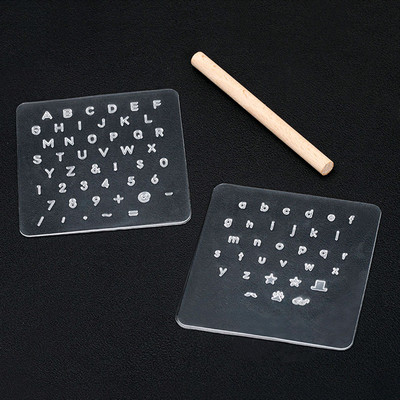 3 gab. Ādas apzīmogošana, lielie burti, mazie alfabēta skaitļi, zīmogu komplekts plastmasas burtu nosaukums logotipa rīki ādas papīram gumijas