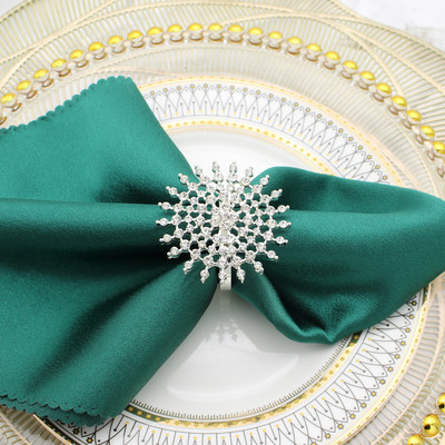 Dvianna 6Gb Rhinestone salvešu gredzeni Kristāla apaļi salvešu gredzenu turētāji kāzu vakariņām Mājas galda noformējums HWD21