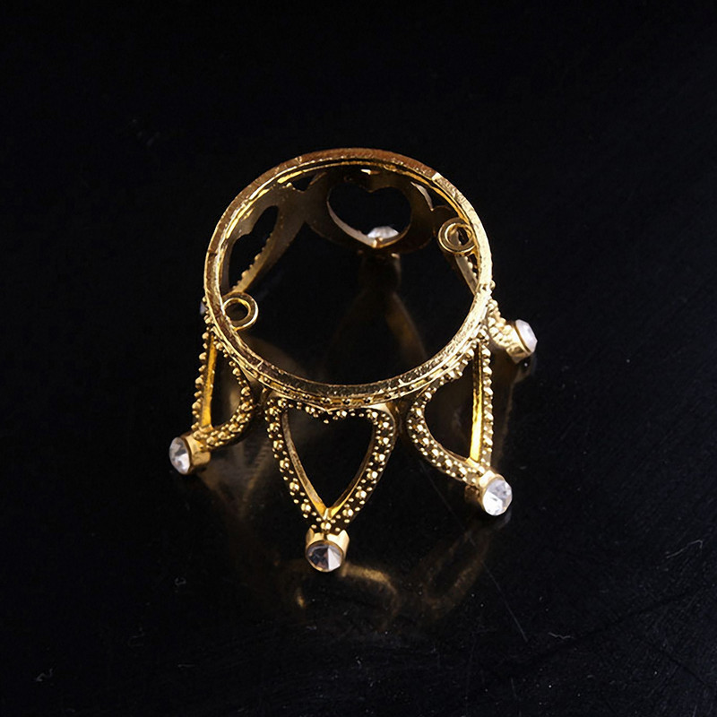 Mini metāla kroņa kūkas kūkas dekors Bērnu dzimšanas dienas cepšanas dekors DIY kāzu ballīšu piederumi kūku dekorēšanas rīki