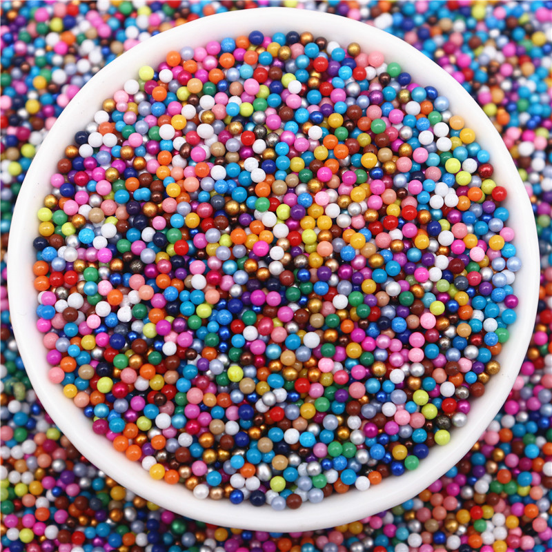 50g/partija 2mm Krāsainas sīkas apaļas sēklu stikla krelles nagu mākslas dekorēšanai Neporainas stikla krelles Kaklarotas kulonu aksesuāri
