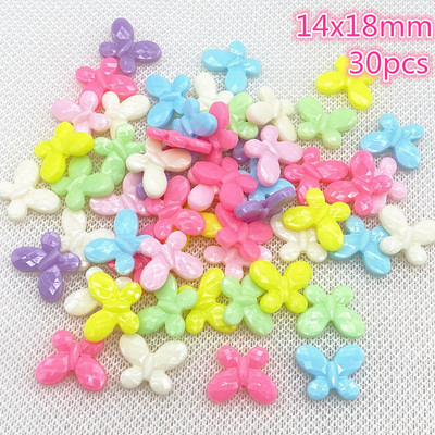 Jauna daudzkrāsu akrila krelles, šarms, lācītis, DIY rokassprādzes kaklarota